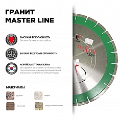 Характеристики и применение сегментного алмазного круга Diam Master Line 1A1RSS Гранит 350 мм