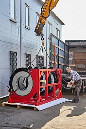 Погрузка гидравлического стыкового сварочного аппарата для пнд труб Gas Fusion Red-800