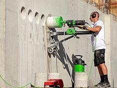 Применение станин для алмазного бурения Eibenstock BST 352 V Применение станин для алмазного бурения Eibenstock BST 352 V