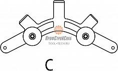 Сегмент C роторного трубореза для ПВХ труб Reed In-Line Rotary Pipe Cutter PLAS3