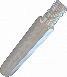 Шестигранный алюминиевый удлинитель для алмазной коронки Kern 1 1/4 UNC, 200 мм